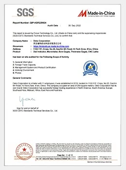 Certificate